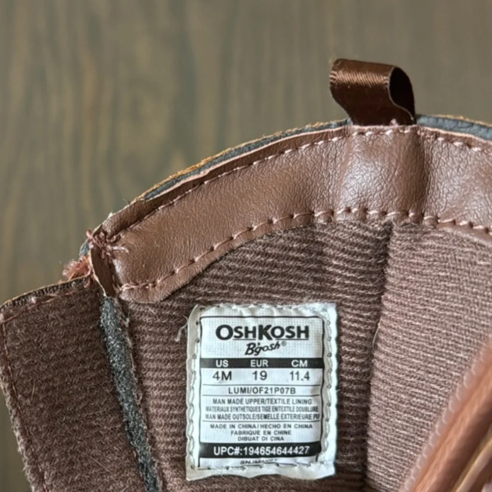 OshKosh B'gosh Lumi Brown Toddler Girls Fashion Boots Size 4M